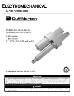 Предварительный просмотр 1 страницы Duff-Norton 6415 Series Installation, Operation & Maintenance Instructions Manual