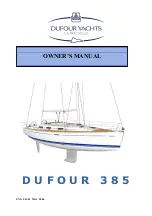 Предварительный просмотр 1 страницы Dufour Yachts Dufour 385 Owner'S Manual