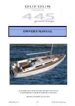 Dufour Yachts Grand Large 445 Owner'S Manual preview