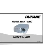 Preview for 1 page of Dukane 28A7100HC User Manual