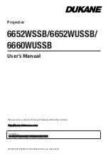 Dukane 6652WSSB User Manual preview