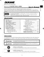 Preview for 3 page of Dukane 8104HW-WALLARM User Manual