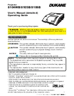 Preview for 1 page of Dukane 8104WB User Manual