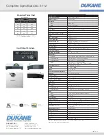 Preview for 3 page of Dukane 8112 Specifications