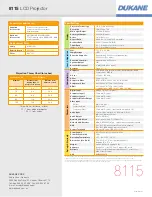 Preview for 4 page of Dukane 8115 Brochure & Specs