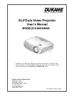 Dukane 8404 User Manual preview