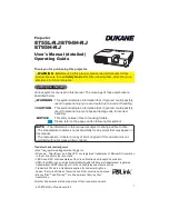 Preview for 1 page of Dukane 8755L-RJ User Manual