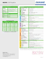 Preview for 4 page of Dukane 8929W Brochure & Specs