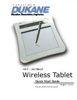 Предварительный просмотр 1 страницы Dukane AirSlate3 Quick Start Manual