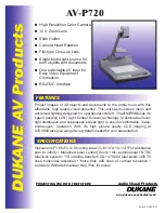 Предварительный просмотр 1 страницы Dukane AV-P720U Brochure & Specs