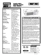 Preview for 2 page of Dukane ImagePro 28A8801A Specifications