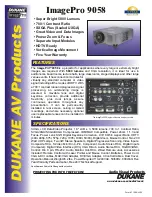 Dukane ImagePro 28A9058 Specification Sheet preview