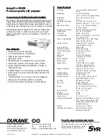 Preview for 2 page of Dukane ImagePro 8049B Specifications