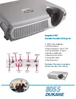 Preview for 1 page of Dukane ImagePro 8055 Specification Sheet