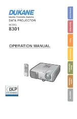 Preview for 1 page of Dukane ImagePro 8301 Operation Manual