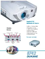 Preview for 1 page of Dukane ImagePro 8742 Specification Sheet