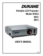 Preview for 1 page of Dukane ImagePro 8755G User Manual