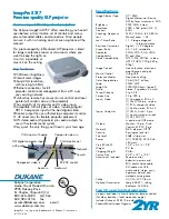 Preview for 2 page of Dukane ImagePro 8757 Specifications