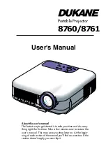 Preview for 1 page of Dukane ImagePro 8760 User Manual