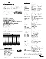 Preview for 2 page of Dukane ImagePro 8776 Specifications