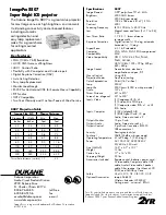 Preview for 2 page of Dukane ImagePro 8807 Specifications