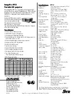 Preview for 2 page of Dukane ImagePro 8913 Specification Sheet