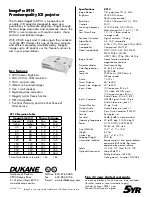 Preview for 2 page of Dukane ImagePro 8914 Specifications