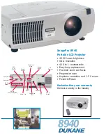 Preview for 1 page of Dukane ImagePro 8940 Specification Sheet