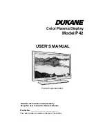 Dukane ImagePro P42 User Manual preview