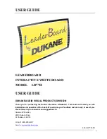 Dukane LEADERBOARD LB77H User Manual preview