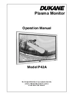 Dukane P42A Operation Manual preview