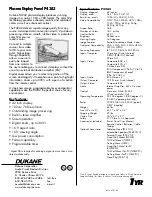 Предварительный просмотр 2 страницы Dukane P42A2 Specification Sheet