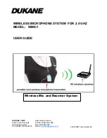 Dukane WMIC1 User Manual preview