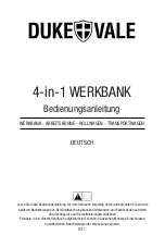 Preview for 13 page of Duke & Vale 4 IN 1 WORKBENCH Operation Manual