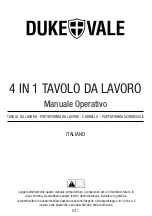 Preview for 19 page of Duke & Vale 4 IN 1 WORKBENCH Operation Manual