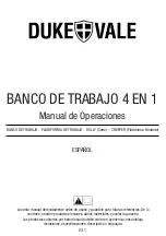 Preview for 25 page of Duke & Vale 4 IN 1 WORKBENCH Operation Manual