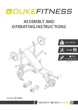 Preview for 1 page of Duke Fitness DU-WB50 Assembly And Operating Instructions Manual