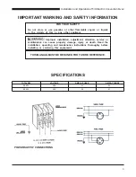 Preview for 3 page of Duke 59-E3V Installation And Operation Manual