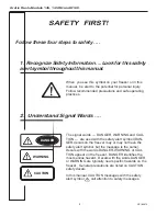 Preview for 5 page of Duke Arctic Rush 145 Operator'S Manual