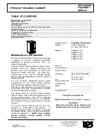 Preview for 2 page of Duke FWM3-51 100 Operator'S And Service Manual