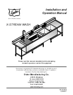 Предварительный просмотр 1 страницы Duke X-STREAM WASH Installation And Operation Manual