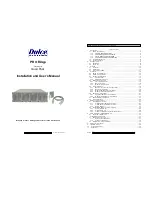 Dulce systems PRO RXqp Installation And User Manual preview