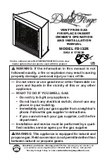 Duluth Forge 170038 Operation And Installation Manual preview