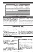 Preview for 5 page of Duluth Forge 170038 Operation And Installation Manual