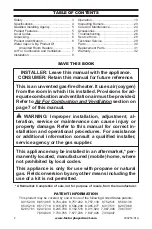 Preview for 2 page of Duluth Forge CM300-1 Owner'S Operation And Installation Manual