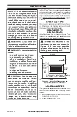 Предварительный просмотр 9 страницы Duluth Forge DF300L Owner'S Operation And Installation Manual