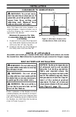 Preview for 12 page of Duluth Forge FDF400T-ZC Series Owner'S Operation And Installation Manual