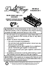 Preview for 1 page of Duluth Forge FDLR24 Owner'S Operation And Installation Manual