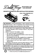 Duluth Forge FDLT24-1 Owner'S Operation And Installation Manual preview