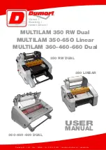 Dumor MULTILAM 350 RW DUAL User Manual preview